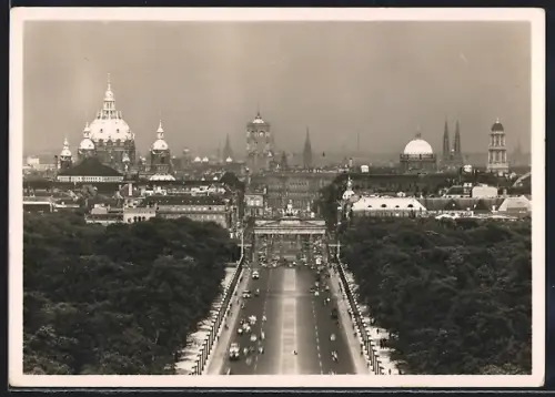 AK Berlin-Tiergarten, Blick von der Siegessäule