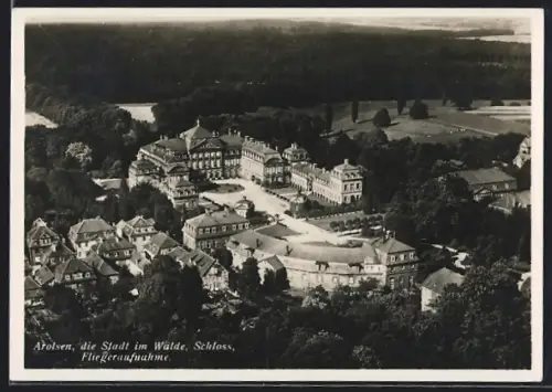 AK Arolsen, Schloss, Fliegeraufnahme
