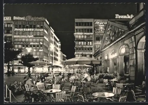 AK Frankfurt am Main, Hauptwache bei Nacht, Gasthaus