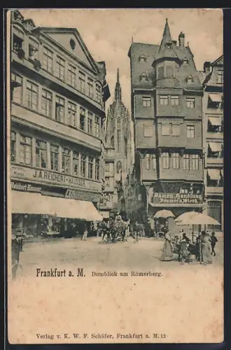 AK Alt-Frankfurt, Domblick am Römerberg