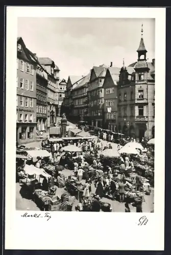 AK Marburg a. d. Lahn, Marktplatz