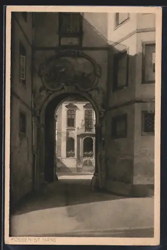 AK Füssen, Eingang im Schloss St. Mang