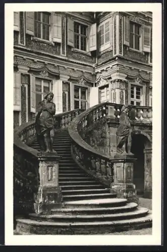 AK Rastatt, Schloss Favorite, Freitreppe