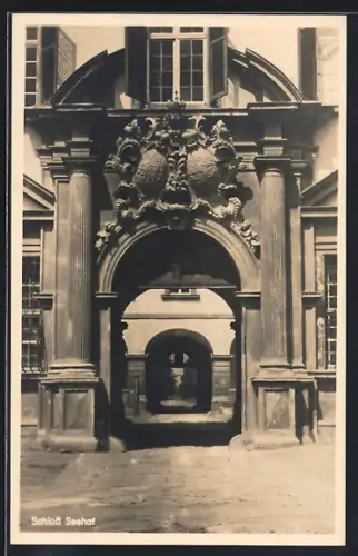 AK Seehof b. Bamberg, Schloss Seehof, Durchblick