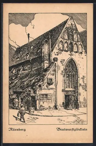 Künstler-AK Nürnberg, Bratwurstglöcklein