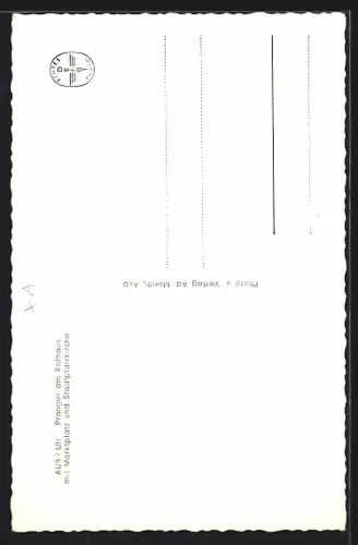 AK Aub /Ufr., Pranger am Rathaus