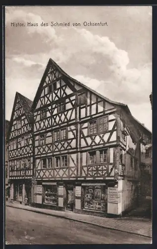 AK Ochsenfurt / Main, Histor. Haus des Schmied
