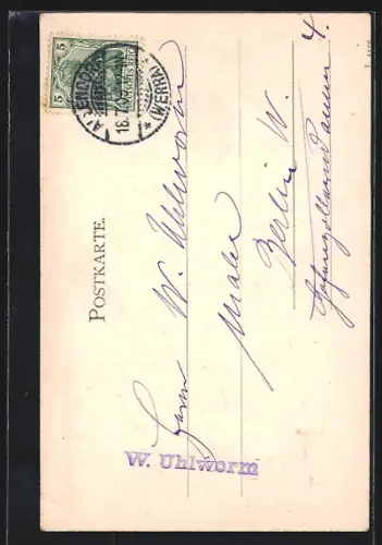 AK Allendorf a. d. Werra, Fachwerkhaus, Geschäft von J. R. Eschstruth