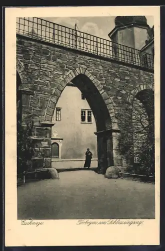AK Eschwege, Torbogen am Schlosseingang