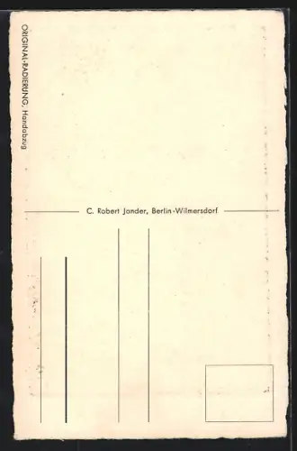 Künstler-AK Augsburg, Rathaus, Perlachturm