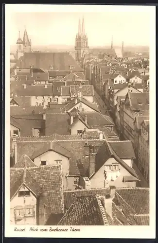 AK Kassel, Blick vom Zwehrener Turm
