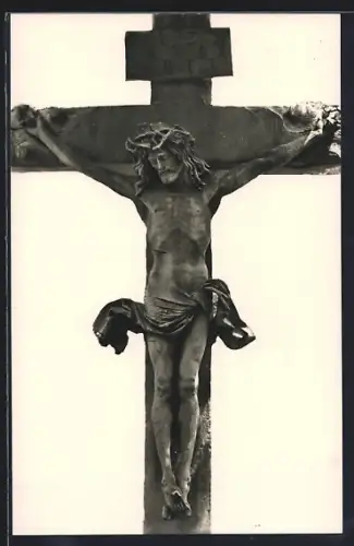 AK Baden-Baden, Kreuz auf dem alten Friedhof
