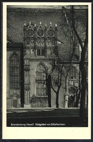 AK Brandenburg /Havel, Südgiebel von St. Katharinen