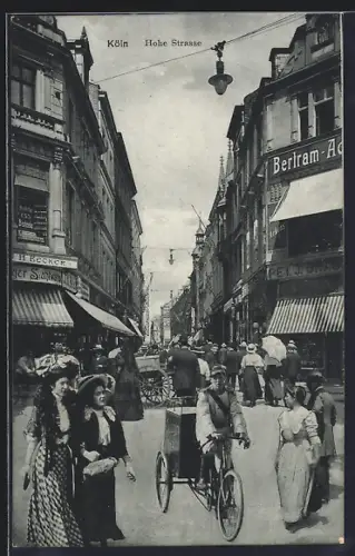 AK Köln, Geschäfte in der Hohe Strasse