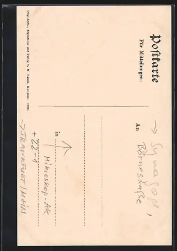 AK Frankfurt a. M., Synagoge in der Börnestrasse, Hippodrom, Hauptbahnhof, Hotel z. Schwan, Kaiserstrasse