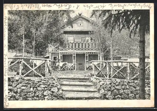 AK Deisenhofen / München, Gasthaus Gleissental-Alm, Inh. Franz u. Käthi Wohlschläger