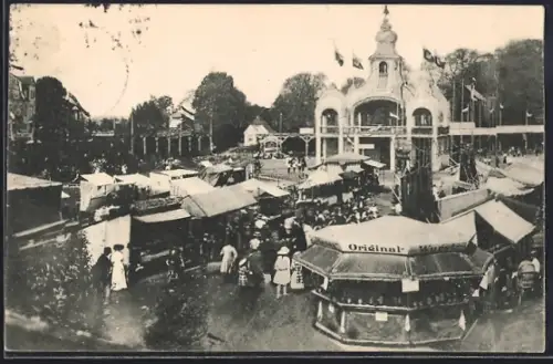 AK Lübeck, Buntes Treiben auf dem Lübecker Volksfest