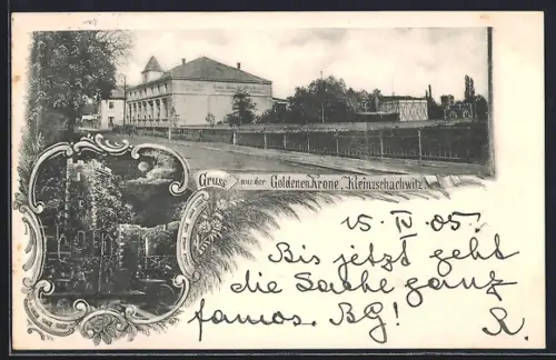 AK Dresden-Kleinzschachwitz, Gasthaus Goldene Krone