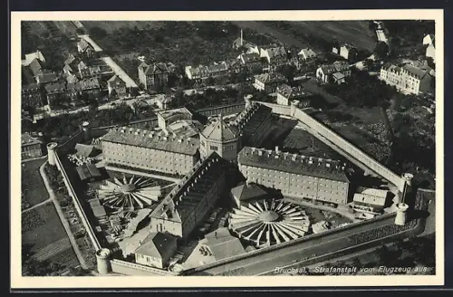 AK Bruchsal, Strafanstalt vom Flugzeug aus
