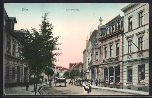 AK Eller / Düsseldorf, Geschäft von Peter Koch in der Kaiserstrasse