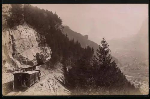 Fotografie unbekannter Fotograf und Ort, Fahrt der Brüningbahn