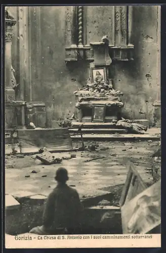 AK Gorizia, La Chiesa di S. Antonio con i suoi camminamenti sotterranei