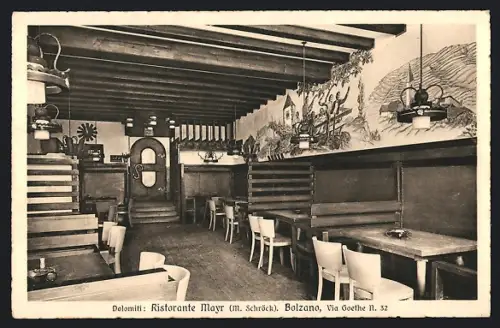 AK Bolzano, Ristorante Mayr, Via Goethe N. 32, Dolomiti