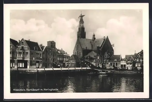 AK Maassluis, Kerkbuurt m. Haringkade