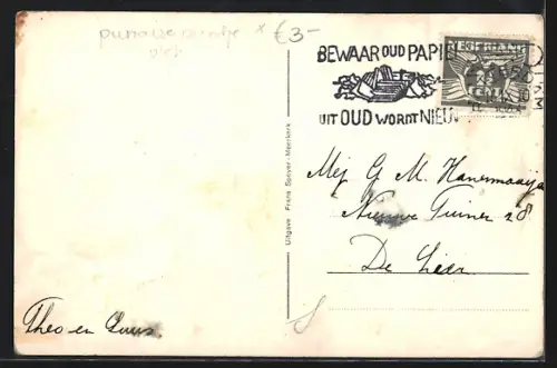 AK Meerkerk, Strassenpartie in der Ortschaft