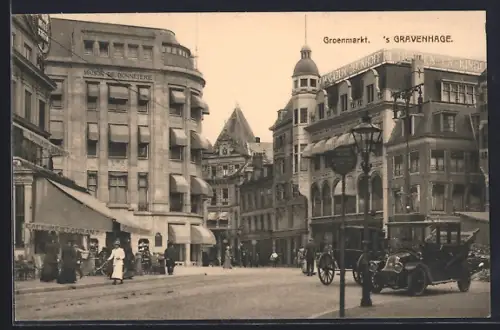 AK `s Gravenhage, Groenmarkt