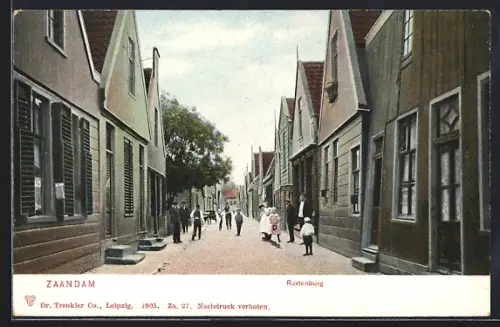 AK Zaandam, Rustenburg, Strassenleben mit Kindern