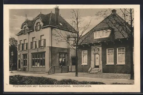 AK Waddinxveen, Postkantoor met Burgemeesterswoning