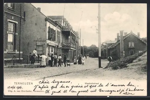 AK Terneuzen, Westkolkstraat, Hotel, Cafe-Restaurant
