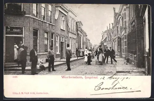 AK Werkendam, Hoogstraat, Geschäft J. P. van Dbiel