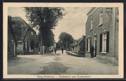 AK Hoog-Blokland, Dorpstraat met Postkantoor