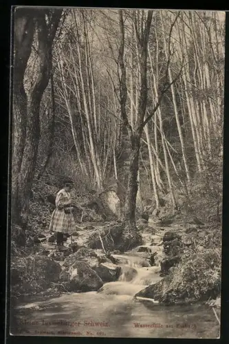 AK Luxembourg, Wasserfälle am Essbach