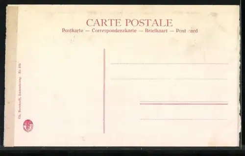 AK Echternach, Springprozessions-Marsch, Blick auf Kirche