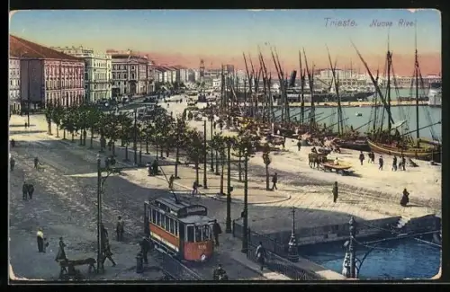 AK Trieste, Nuove Rive, Strassenbahn