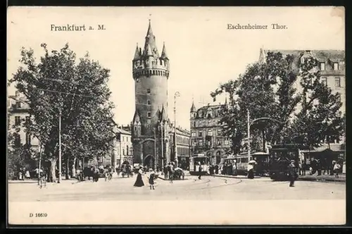 AK Frankfurt a. M., Eschenheimer Thor