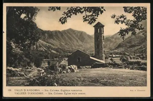AK Valls D'Andorra-Sta. Coloma, Eglise style roman