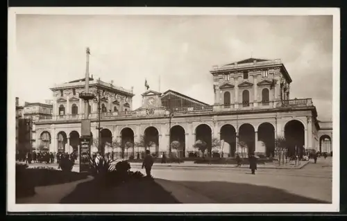AK Napoli, Stazione Centrale - Hauptbahnhof mit Anlagen