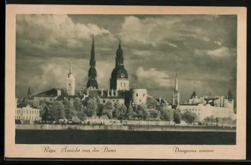 AK Riga, Ansicht von der Düna
