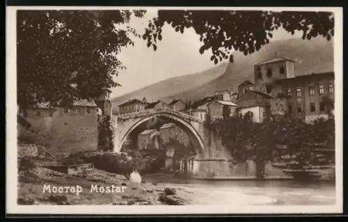 AK Mostar, Partie an der Römerbrücke
