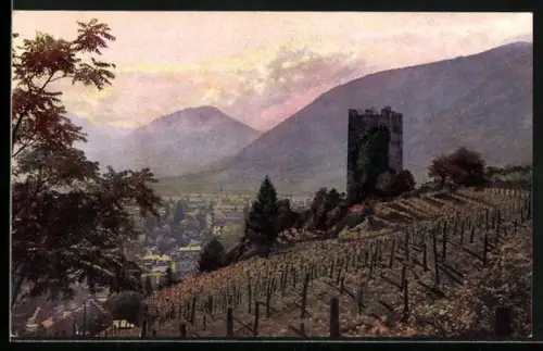 Künstler-AK Photochromie Nr. 3501: Herbst in Süd-Tirol