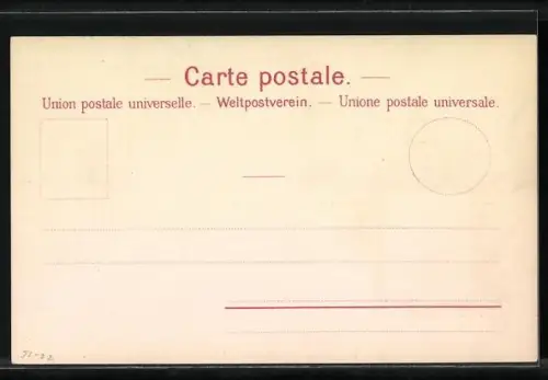 Lithographie Die ersten Briefmarken der Schweiz & Wappen