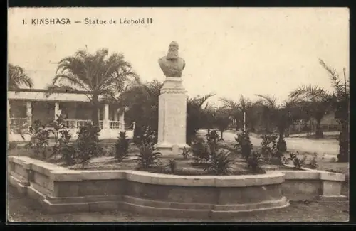 AK Kinshasa, Statue de Léopold II
