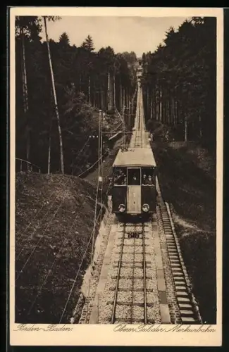 AK Bade-Baden, Oberer Teil der Merkurbahn
