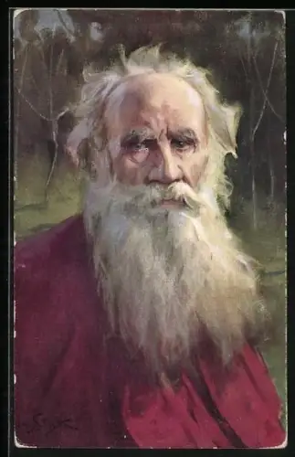 AK Portrait des Dichter Leo Graf Tolstoi