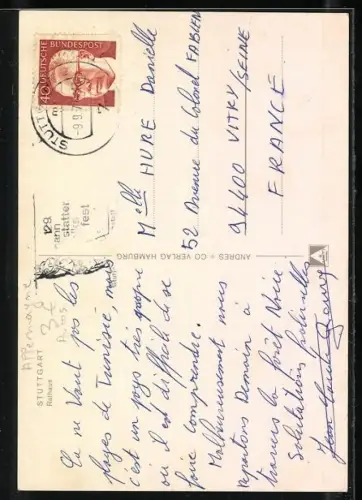 AK Stuttgart, Autos vor dem Rathaus