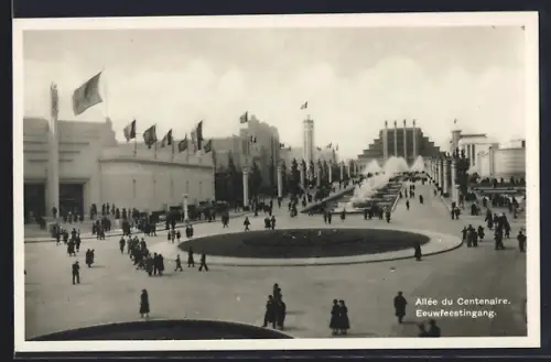 AK Bruxelles, Exposition 1935, Allée du Centenaire, Ausstellung